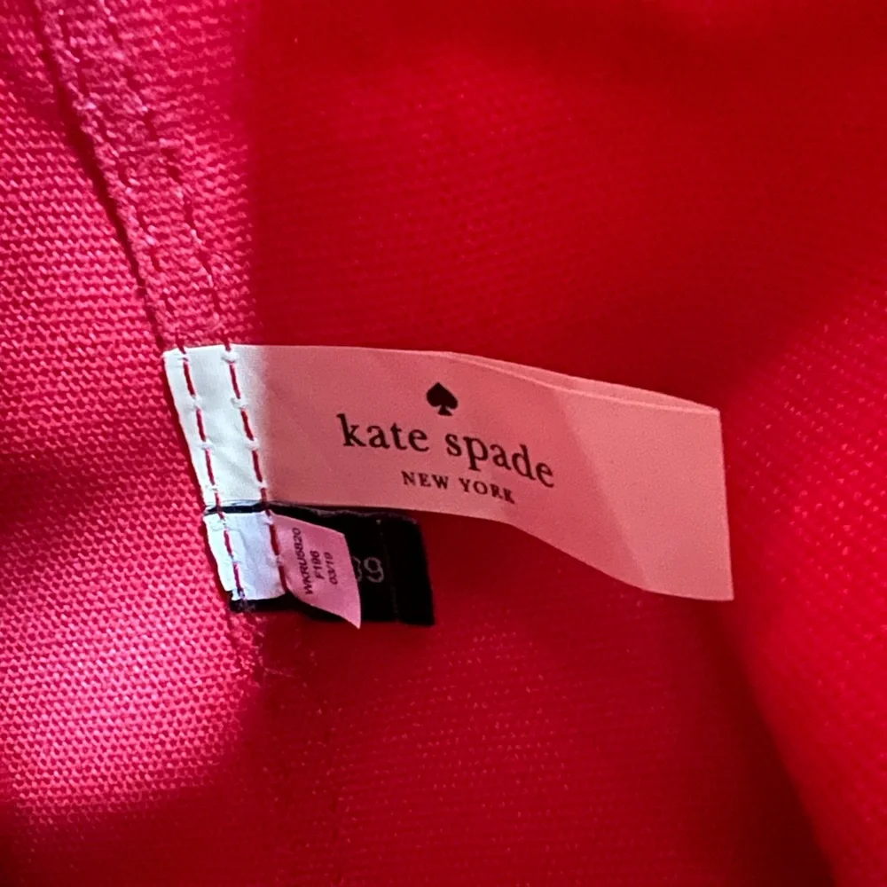 Kate Spade New York Ash Street Logo Tote in Asphalt Red, Triple Compartment - Picture 12 of 14